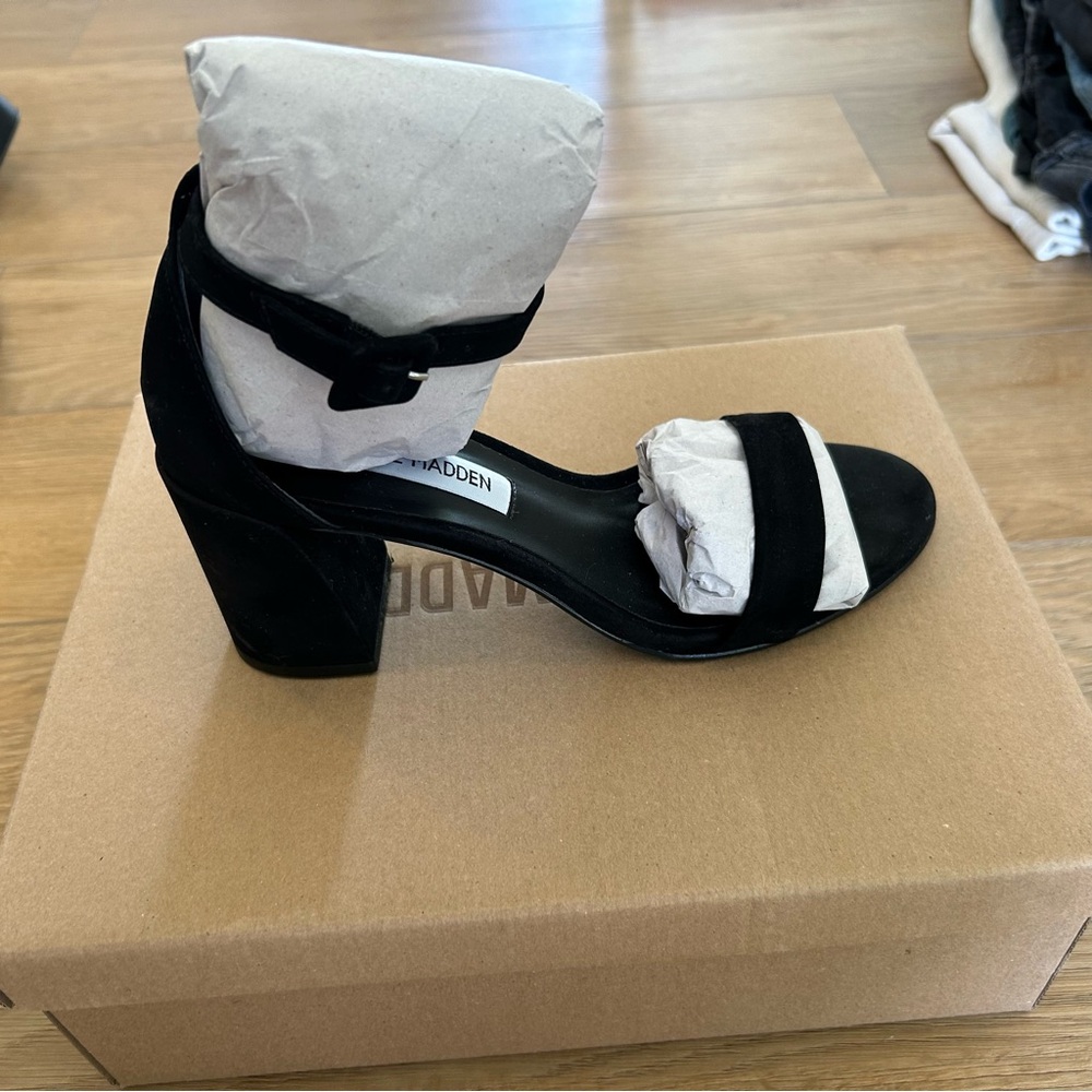 Steve Madden Black Women's Heeled Sandals